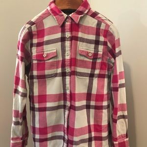 Patagonia Womens pink Plaid Flannel